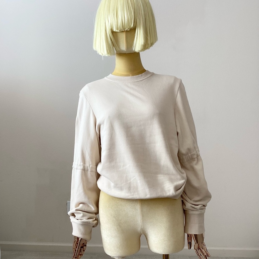 Ann Demeulemeester Cream Sweatshirt SZ XS